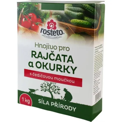 Hnojivo s čadičovou múčkou - paradajky a uhorky - Rosteto - predaj hnojív - 1 kg