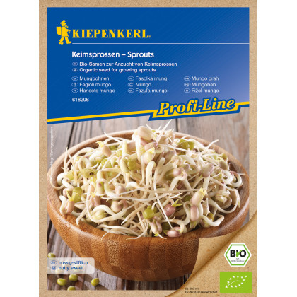BIO Fazuľa Mungo - Kiepenkerl - predaj bio semien na klíčenie - 75 g