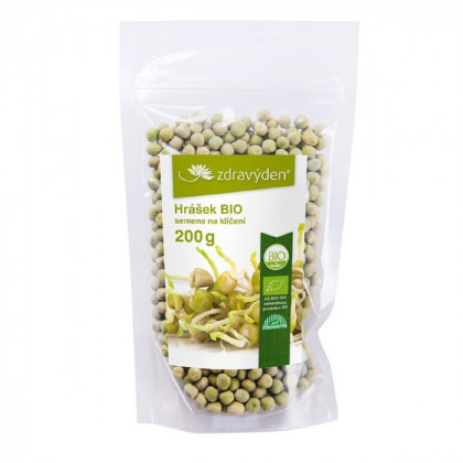 BIO Hrášok - predaj bio semien na klíčenie - 200 g
