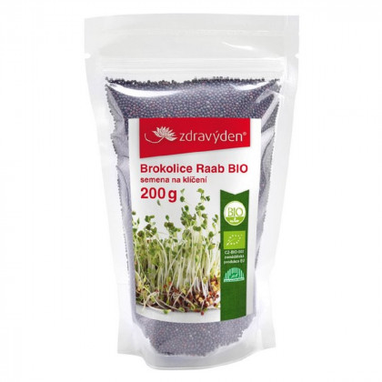 BIO brokolica Raab - zmes bio semien na klíčenie - 200 g
