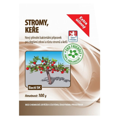 Bacti SK - Stimulátor zdravia rastlín pre stromy a kríky - predaj stimulátorov - 100 g