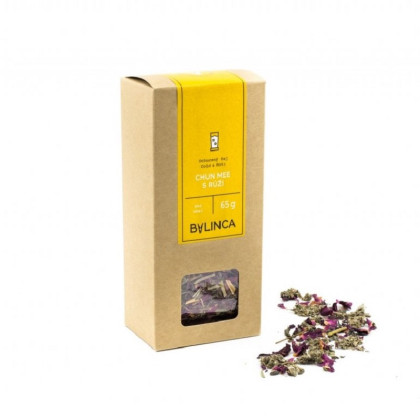 Chun Mee s ružou BIO - BIO čajová zmes - predaj bylinných čajov - 65 g