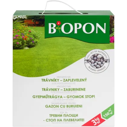 Hnojivo pre zaburinený trávnik - BoPon - predaj hnojív - 3 kg