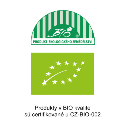Produkty v BIO kvalite sú certifikované u CZ-BIO 002