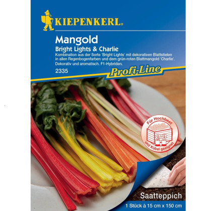 Semená Mangold Bright Lights & Charlie F1 - predaj výsevných pásikov - 15x150 cm