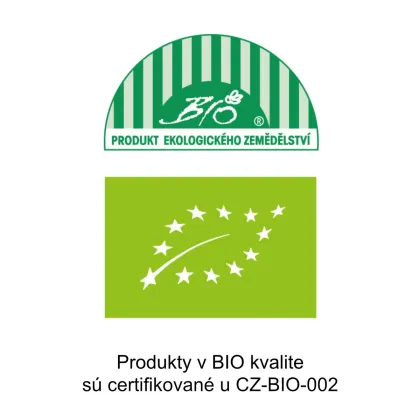 Produkty v BIO kvalite sú certifikované z CZ-BIO-002